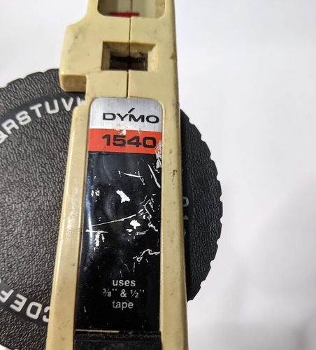 Dymo 1540 Cream Label Maker used working shop patina - Picture 7 of 7