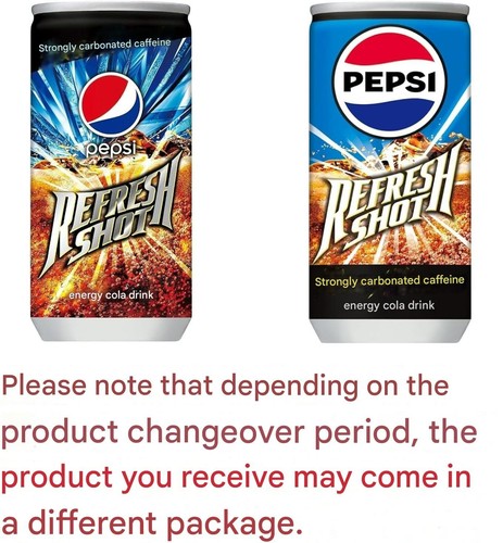 Pepsi Refresh Shot Cola 200ml Can x 30 Strongly Carbonated Caffeine Drink Japan - Picture 2 of 5
