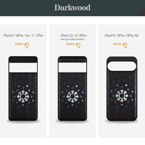 Handyhülle Hand Intarsien Holz für Google Pixel 9 Pro XL 6 7 8 Pro 8a 7a 6a Cover - Bild 9 von 11