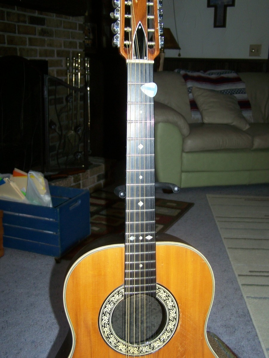 Ovation 1115-4 12 String Acoustic Guitar New Strings Large Ovation 1115-4 12 String Acoustic Guitar New Strings Large