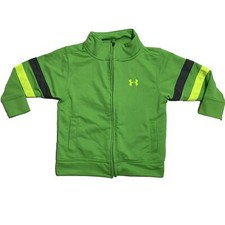 Boys Under Armour Track Jacket Green Full Zip Youth Baby - Size 16M