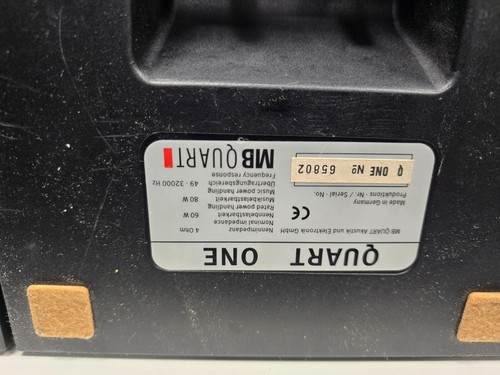 MB QUART One - Altoparlante 60/80 Watt - Nero Ottime Condizioni Made In Germany - Foto 7 di 8