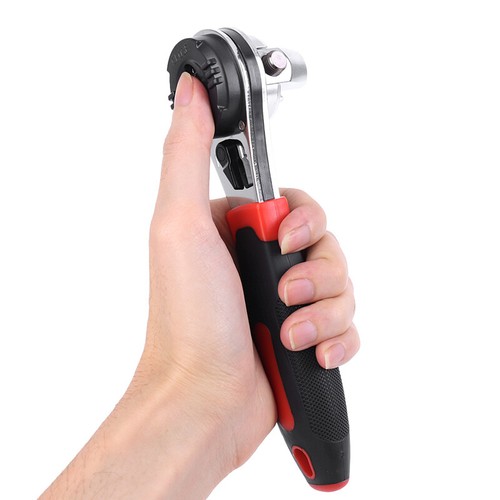 Llave de trinquete de accionamiento ajustable de 6-22 mm Tensor universal Herramienta métrica SAE - Imagen 8 de 8