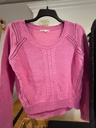 NUEVO Lote de suéteres con cable recortados Gap rosa y negro para mujer grandes L - Imagen 2 de 7