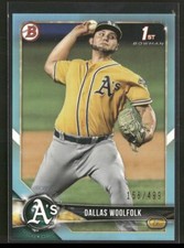 2018 Bowman Draft #BD-127 Dallas Woolfolk Sky Blue #/499