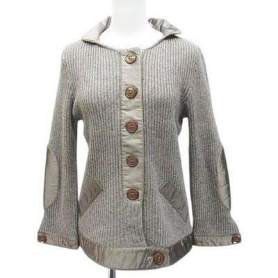 Tomaso Stefanelli Long Sleeve Knit Jacket 42 Ash Grey Buttoned 