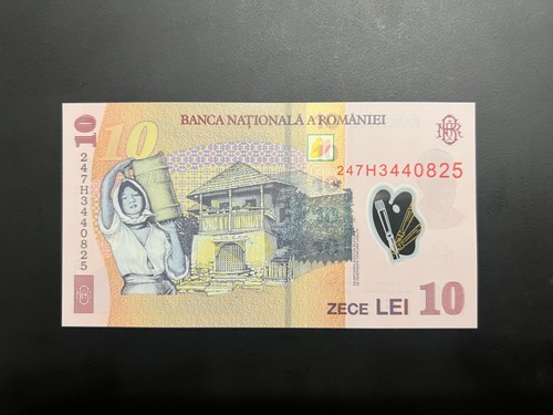 10 Lei 2018(2024), Romania Polymer note, UNC - Picture 2 of 2