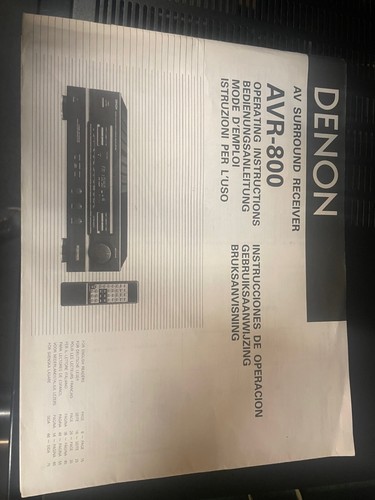 Denon AVR-800 5.0 Receiver ohne HDMI Stereo 2x60W Phono in Hi-4062 - Bild 5 von 9