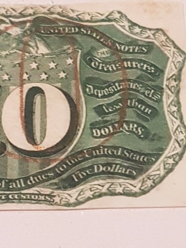 ➡➡1863 Fr.1244 sp SPECIMEN PROOF 10 TEN Cents SECOND ISSUE REVERSE NM - Picture 3 of 6