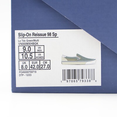 VANS ハンドバッグ VN000MXHBGK Vans Slip-On Reissue 98 SP LX TDC Green Multi