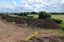 Photo 6x4 Topsoil near The Mythe Tewkesbury Topsoil tipped on meadowland  c2013