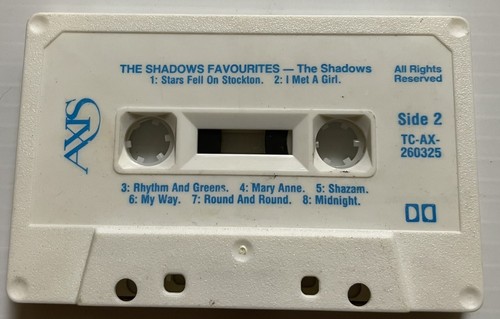 The Shadows The Shadows Favourites Music Cassette Tape TC-AX-260325 Axis 1984 - Picture 7 of 24