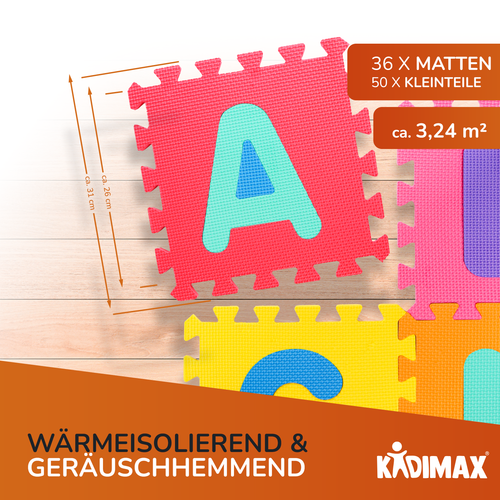 Puzzlematte TÜV geprüft Kinderteppich Baby Spielteppich Spielmatte Schaummatte - Bild 6 von 6