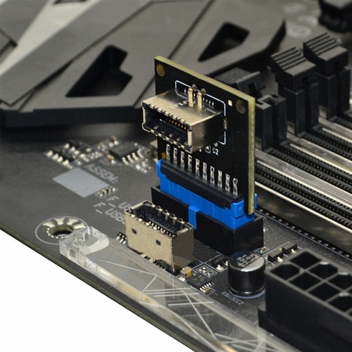 USB3.0 Internal Header to USB 3.1/3.2 Type C front Type E Adapter 20pin to 19pin - Picture 6 of 7