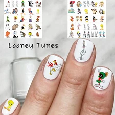 Looney Tunes Waterslide Nail Decals Set Of 50 Instructions & Bonus