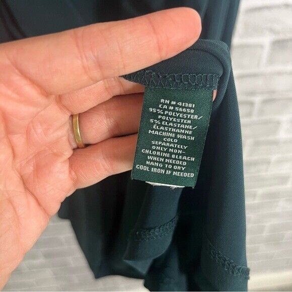 Lauren Ralph Lauren Emerald Green Quarter Sleeve … - image 6