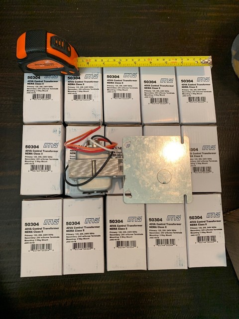 MARS 50304 CONTROL TRANSFORMER 120//208//240VAC TO 24VAC 60 HZ W// FOOT PLATE NOS