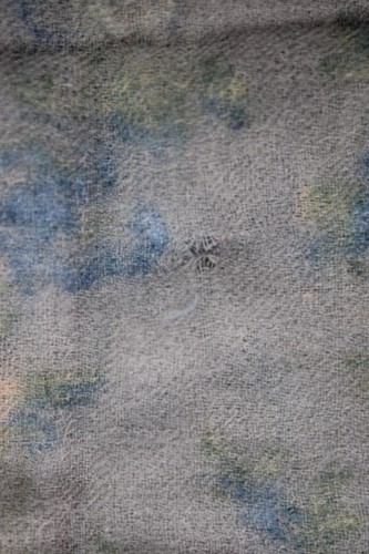 Wilfred Wool & Silk Floral Wool Wrap Scarf 26" x 72" As Is Small Hole - Picture 8 of 11
