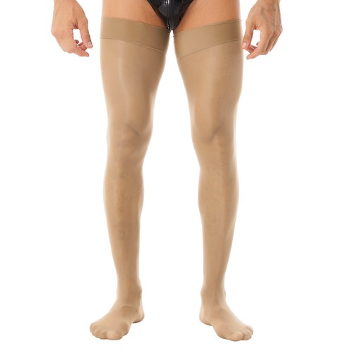 DE Herrenstrümpfe Dünne Stretch Overknee Strümpfe Kniestrümpfe Erotik Dessous - Picture 28 of 64