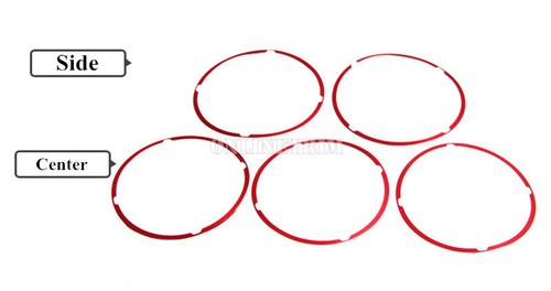 Anello coperchio presa aria console rosso 5 pezzi per Mercedes Benz GLA X156 2013-2018 - Foto 3 di 9