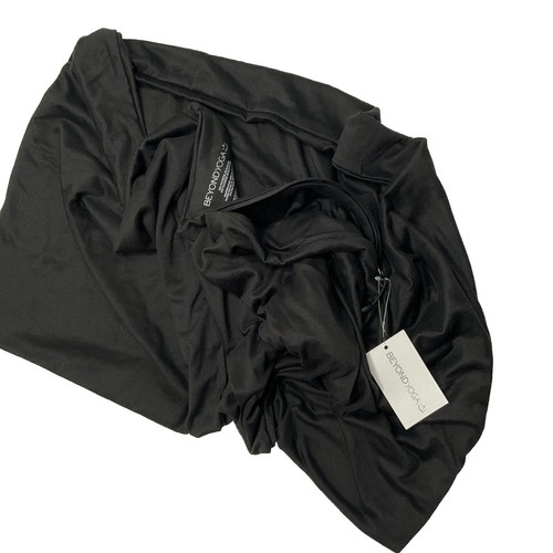 Beyond Yoga Pocket Infinity Scarf Black Soft Stretchy Activewear Workout NWT - Picture 1 of 5