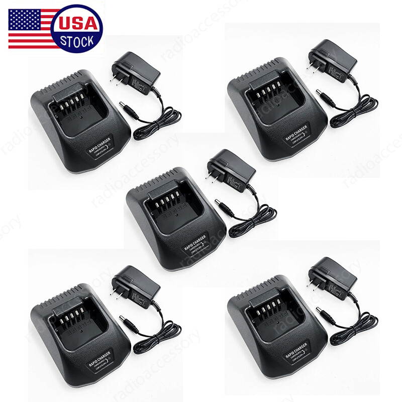 5Pcs KSC-25 Rapid Charger For Kenwood TK2360 TK3360 TK2170 T