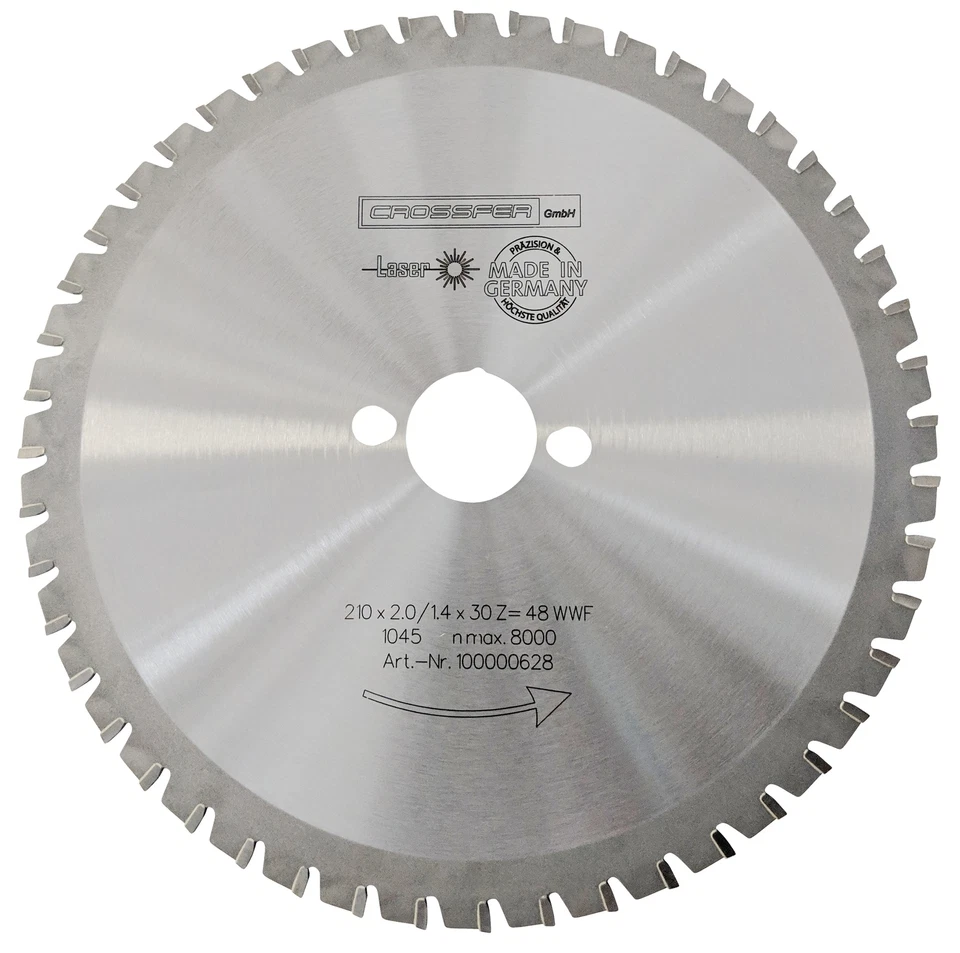 CROSSFER HM Kreissägeblatt 210x30 Profi Hartmetall Multifunktionssägeblatt Z48 Universal