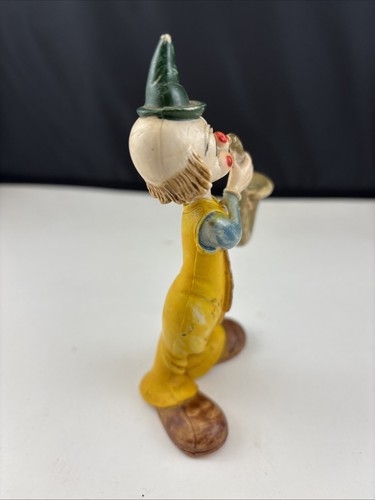 Vintage Clown Figur Italienisch Charles Serouja Resin mit Saxophon Made in Italy - Bild 3 von 8
