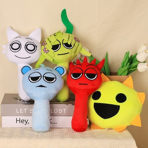 17pc/Set Sprunki Plush Incredibox Doll Stuffed Figure Toy Set Durple Oren Raddy - Picture 3 of 7