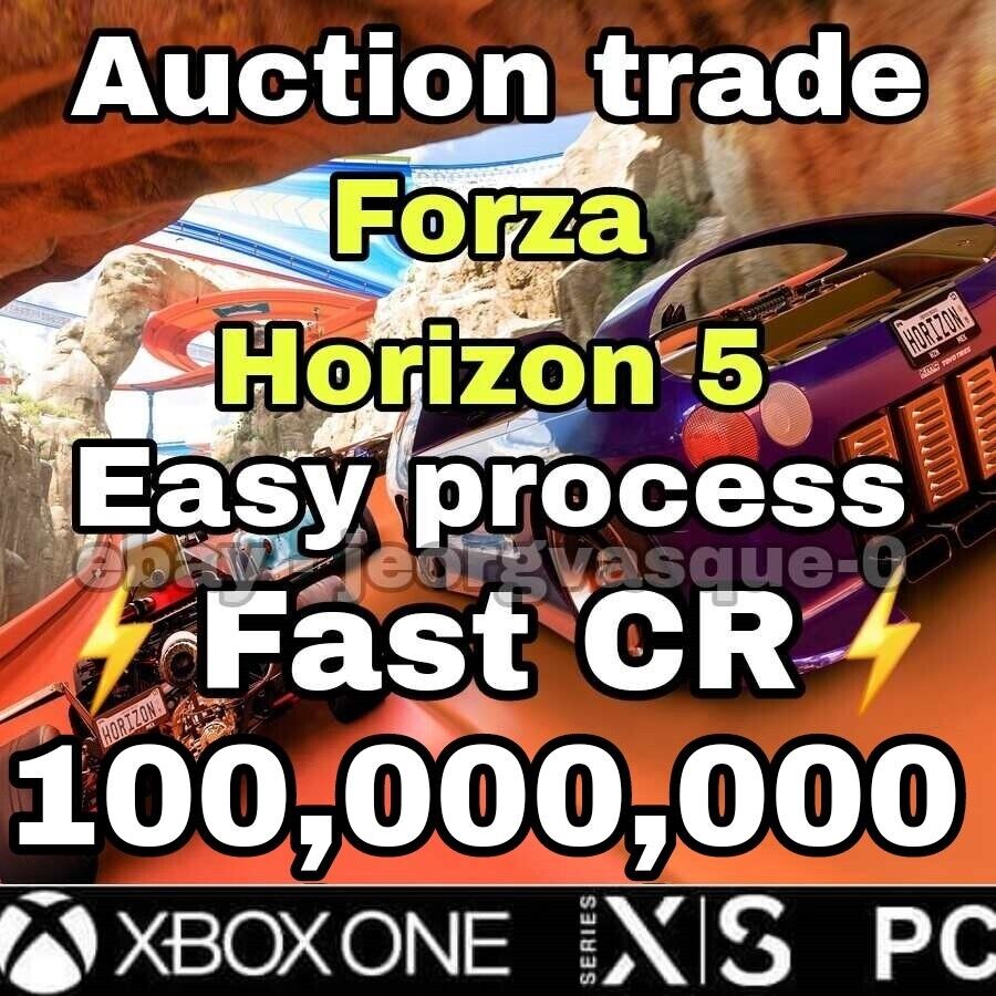 FORZA HORIZON 5 CREDITS Auction House Trade for XBOX Windows 10