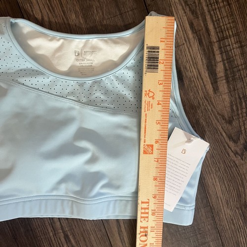 BUFFBUNNY Padded Sports Bra Size XS Light Blue High Support NWT - Picture 7 of 9