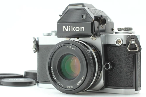 [N MINT] Nikon F2 Photomic S SLR Silver 35mm Film Camera Ai-S 50mm F1.8 Lens SIC