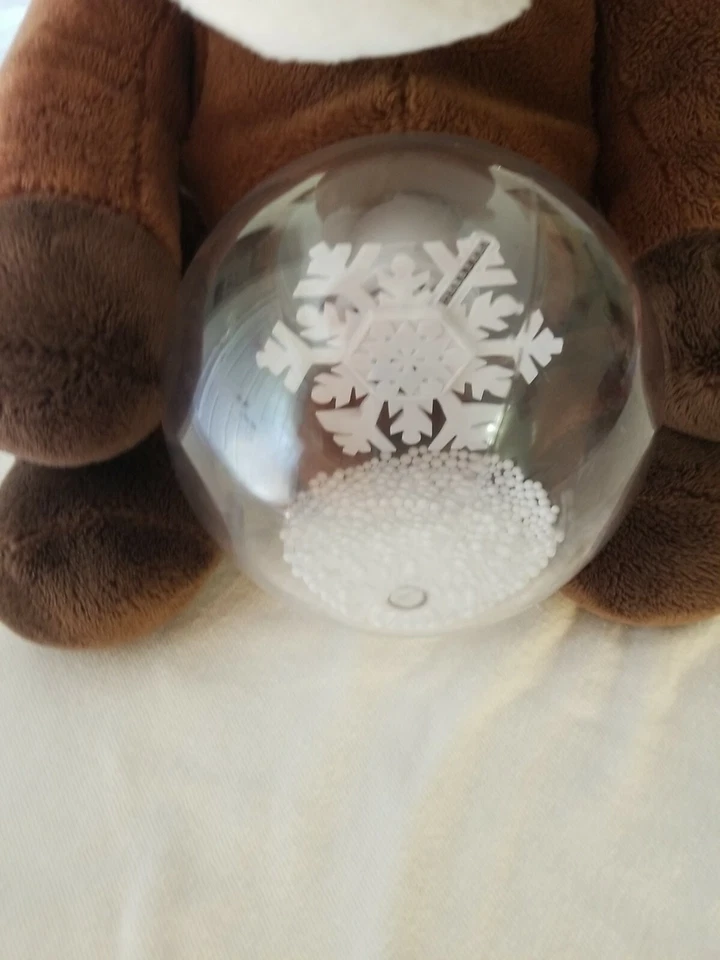 Musical Rudolph El Reno Nariz Roja Globo de Nieve Giratorio Ortografía NAVIDAD Foto 2 de 4