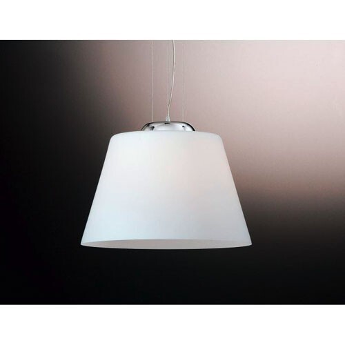 Lampadario sospensione moderna vetro Bianco Stile Murano LUCE Cylinder Ideal LUX - Foto 3 di 9