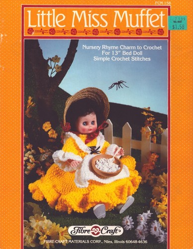 Miss Muffet, Little Bo Peep, Mary Had a Little Lamb Häkelpuppe Muster Konvolut - Bild 2 von 5