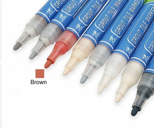 *GROUT PEN* REVIVES & RESTORES BATHROOM TILE GROUT ANTI-MOULD WHITE BLACK UK - Picture 9 of 16