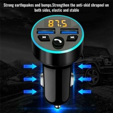 MP3 Player Car Bluetooth FM Transmitter Fast Charger Adapter Wireless USB Car