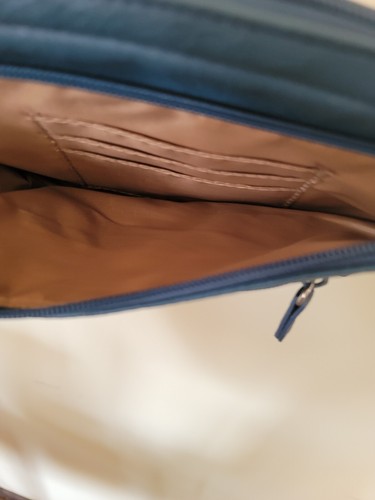 MultiSac Crossbody Blue Leather Purse Handbag - Picture 4 of 6