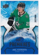 2020-21 Upper Deck Ice Premieres JOEL KIVIRANTA 140 #/999 Dallas Stars RC Rookie