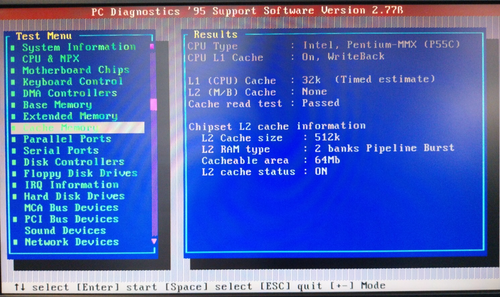 Acorp 5tx29 Socket 7 motherboard + Intel 233MMx + 128Mb SD RAM - Afbeelding 13 van 13