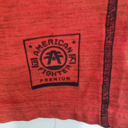 American Fighter T-Shirt ROT Baumwolle Schnalle Logo Erwachsene T-Shirt Unisex SP - Bild 6 von 6