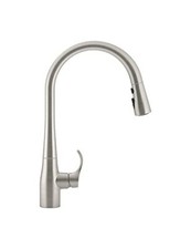 KOHLER 596-VS Simplice Pull Down Kitchen Faucet, 3-Spray Faucet, Kitchen Sink---