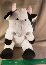 Cow Plush Toy New with Tag Black White Kellytoy Stuffed Animal 14 inch