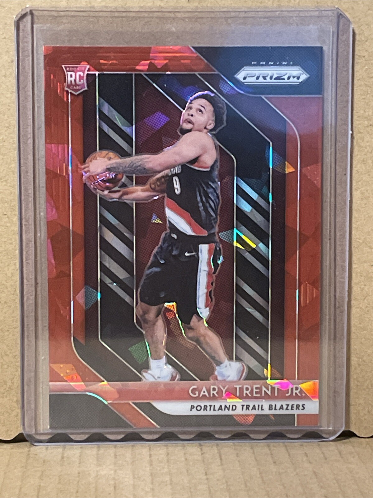 2018-19 Panini Prizm Gary Trent Jr. #71 Prizms Red Ice Portland Trail Blazers 4O