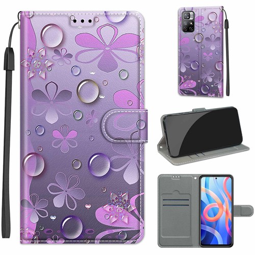 Cat Butterfly Flower Wallet Phone Case For Xiaomi Redmi Note 9 10 11 12 13 Pro - 第 26/30 張圖片