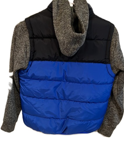 Hurley Boy’s Puffer Jacket Hyper Royal Blue Gray Size SMALL - Picture 8 of 9