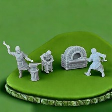 Baker, Cobbler Smith, 28mm Medieval Wargame Display Miniatures