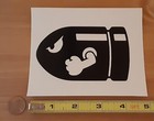 Bullet Bill Super Mario Bros. Sticker Black Die Cut Vinyl