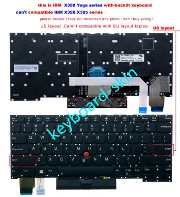 New for lenovo IBM Thinkpad X390 Yoga(isn't For X390 X395) US