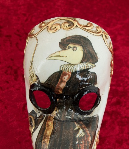 Mask Doctor of The Plague Of 28 CM Decoration Carnival from Venice #1927 - Picture 6 of 7